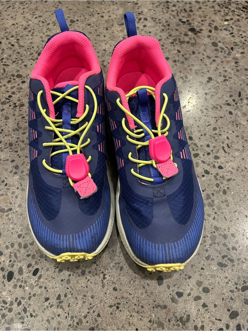 Merrell Kids Navy and Pink Outdoor Atheltic Shoes with Yellow Accents